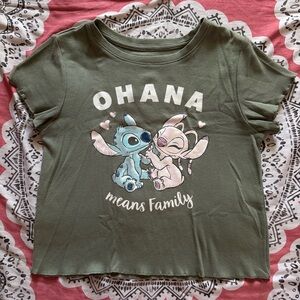 Girls Cropped Stitch Shirt